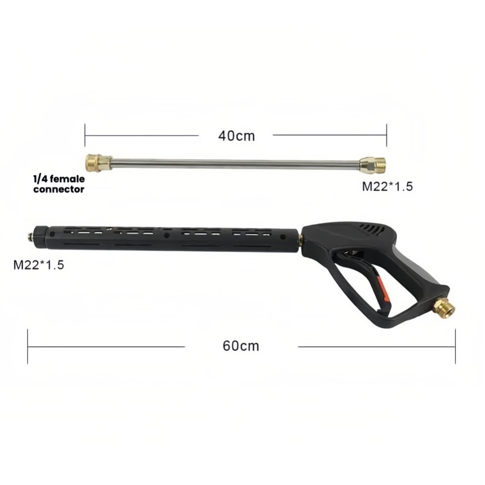 High-pressure Water Gun Kit With An Extension Wand