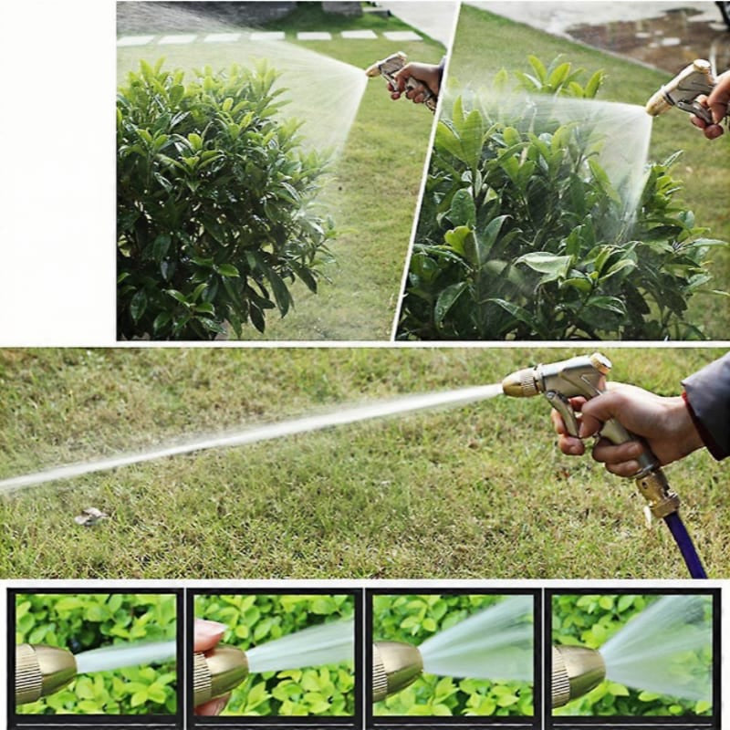 High Pressure Water Spray Gun Brass Nozzle Garden Sprayer