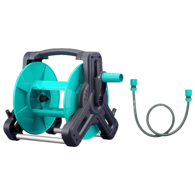 Hose Reel With Extra Inlet Hose