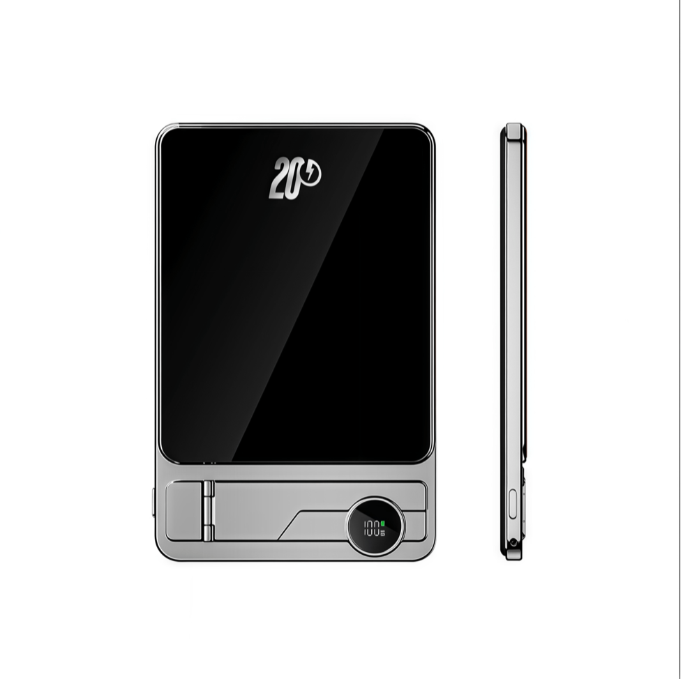 Magnetic Wireless Power Bank 10000mAh Grey
