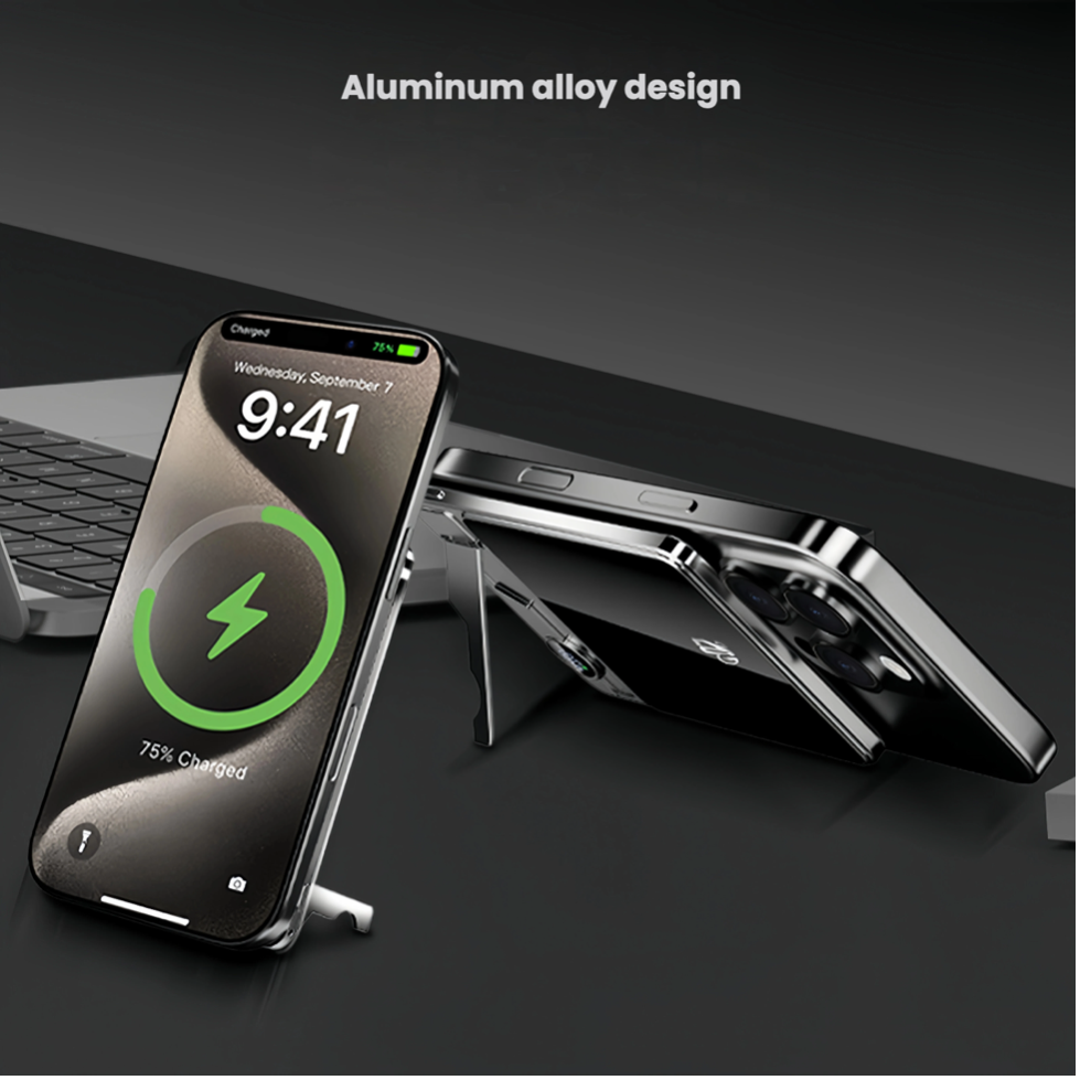 Magnetic Wireless Power Bank 10000mAh Grey