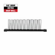 Milwaukee 3/8 inch Drive Deep Metric Socket Set 10PC