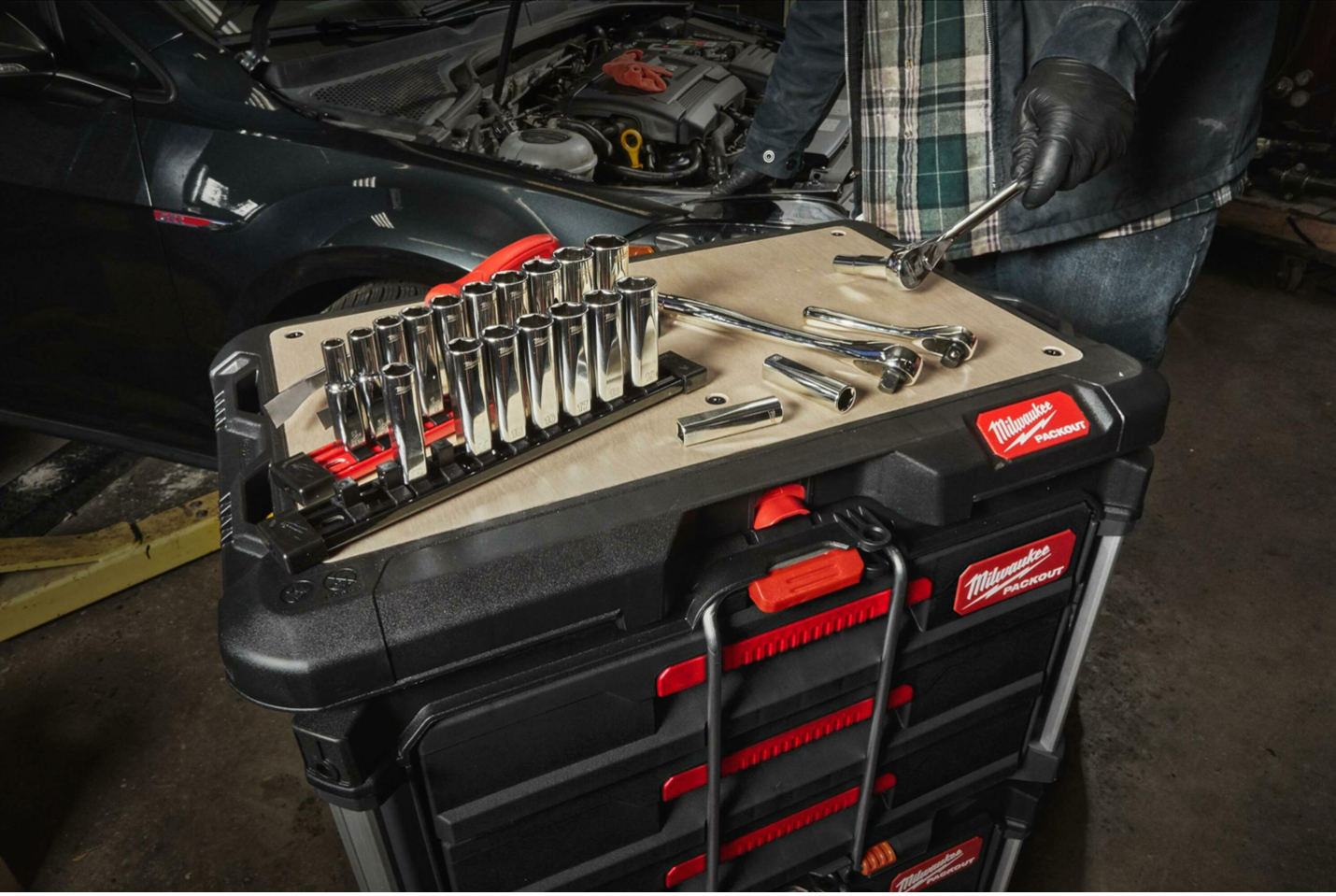 Milwaukee 3/8 inch Drive Deep Metric Socket Set 10PC