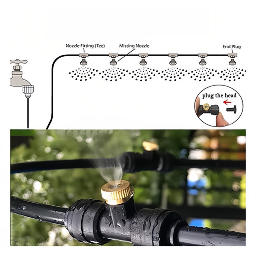 Misting And Drip Irrigation System Kit