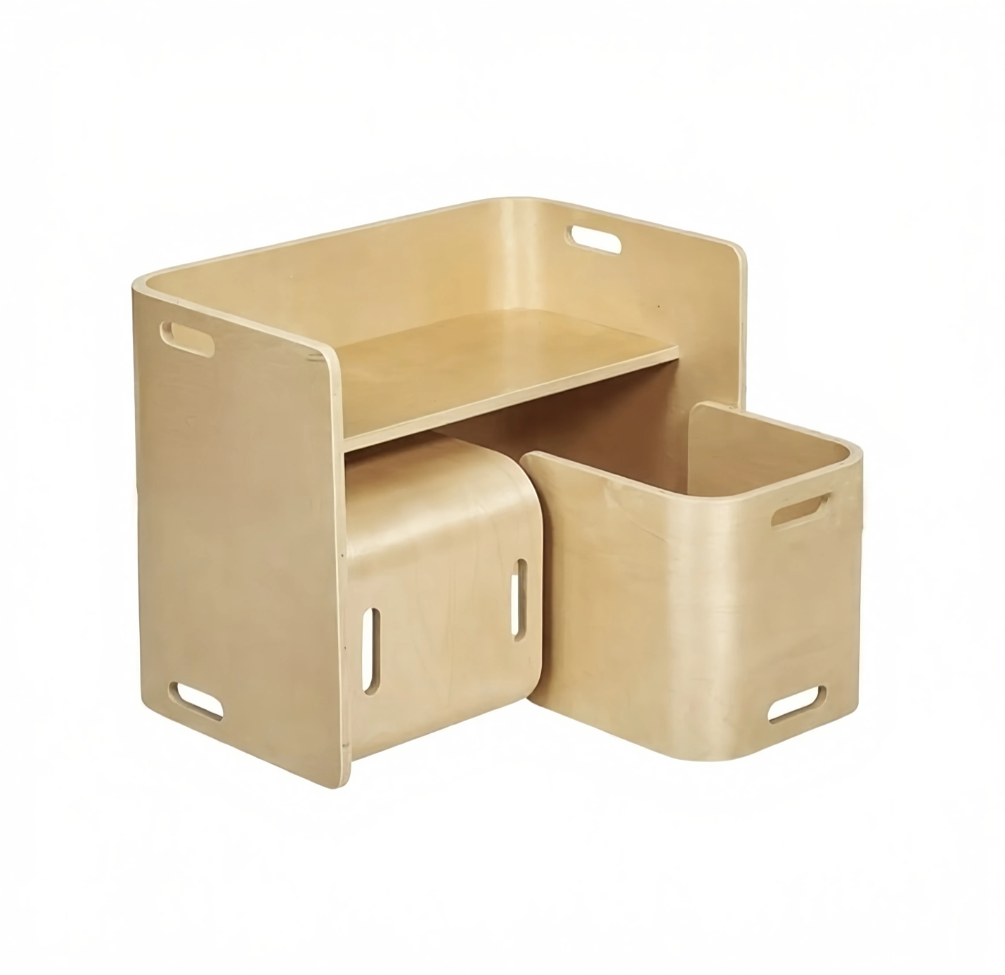 Multifunctional Kids Desk and Chair Set plywood