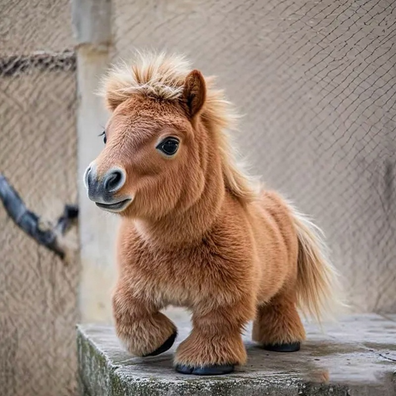 My Realistic Robot Pony" Electric Interactive Plush Toy