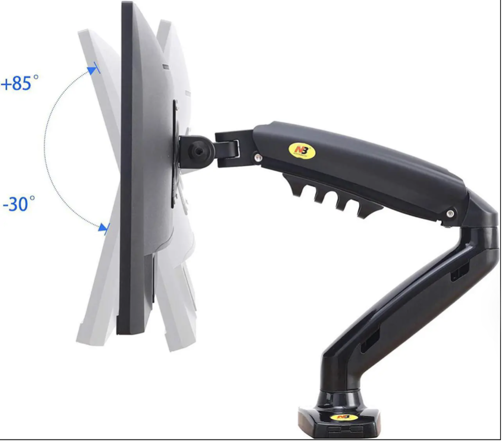 NB North Bayou F80 full-motion monitor desk mount for 17"-30" screens
