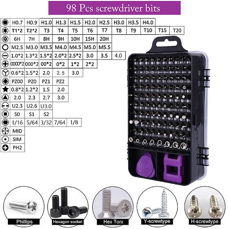 PC Mobile Phone Repair Kit Mini Screwdriver 115 in 1