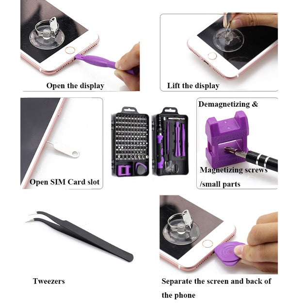 PC Mobile Phone Repair Kit Mini Screwdriver 115 in 1