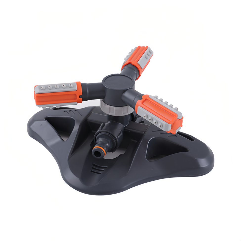 Plastic Three-arm Rotating Garden Sprinkler