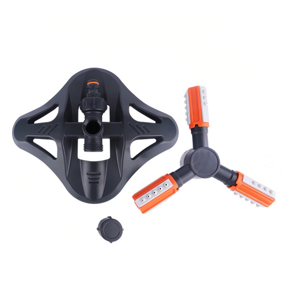 Plastic Three-arm Rotating Garden Sprinkler