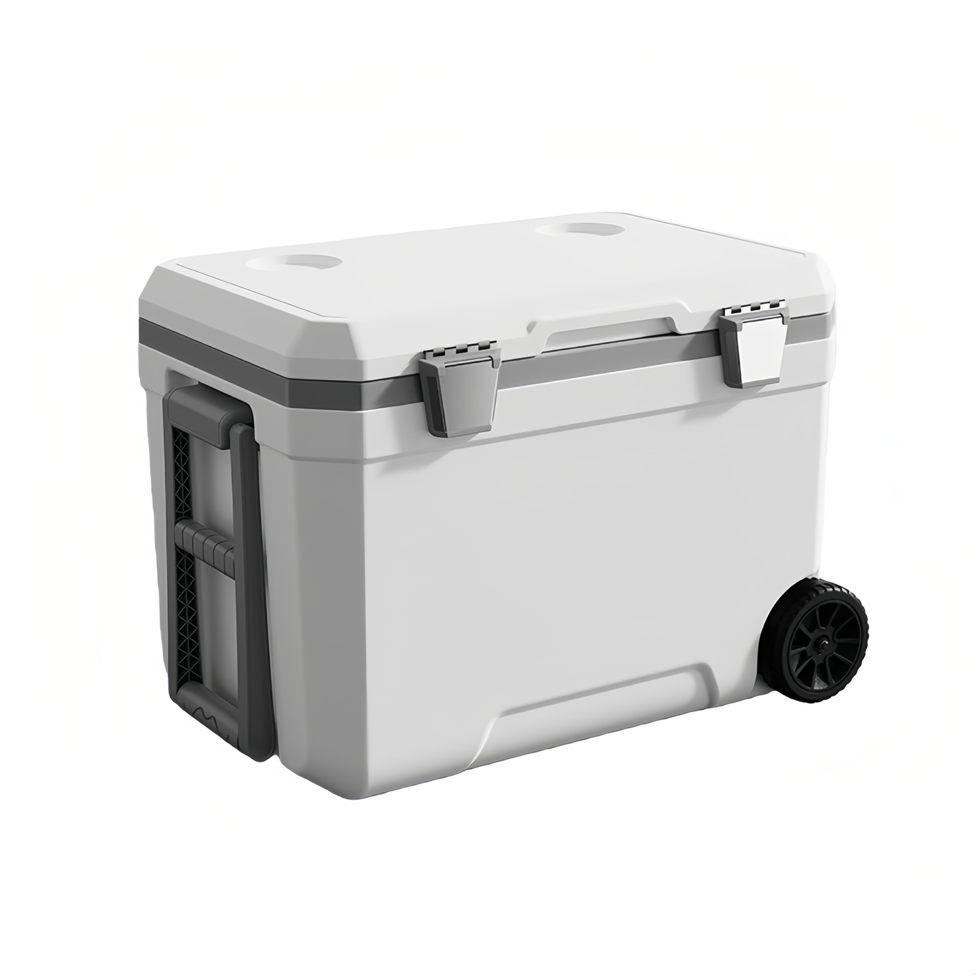 Portable 45L Chilly Bin With Wheels Cooler Box