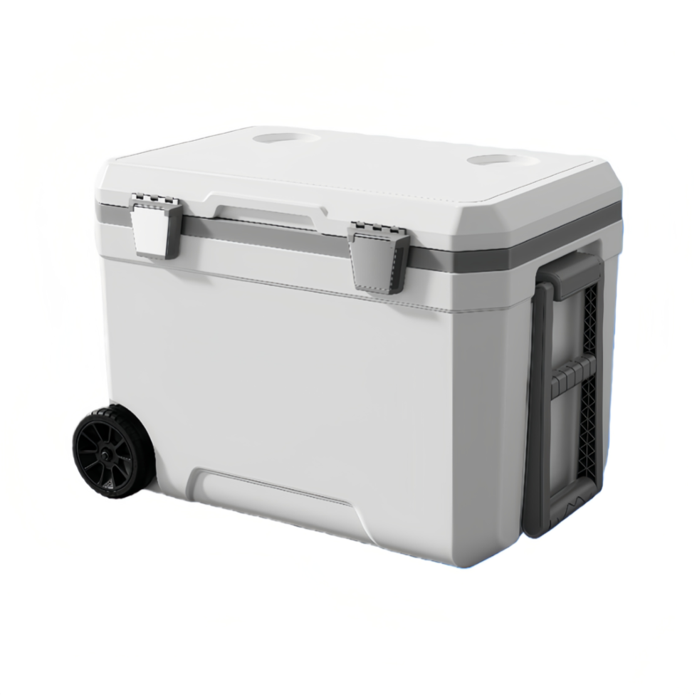 Portable 45L Chilly Bin With Wheels Cooler Box