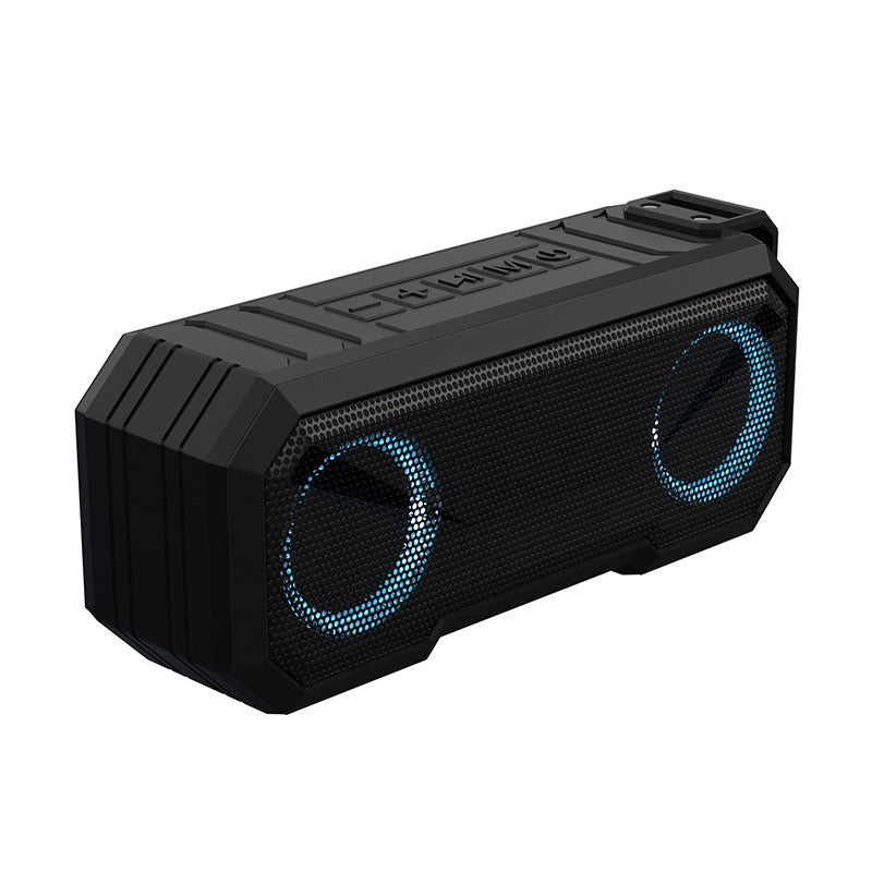 Portable Wireless Bluetooth Speaker Led lights Power Bank Black