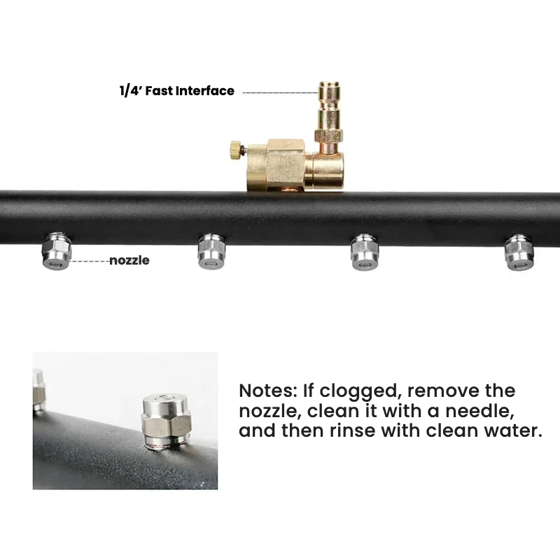 Pressure Washer Undercarriage Cleaner Water Broom Attachment 16" 4000psi