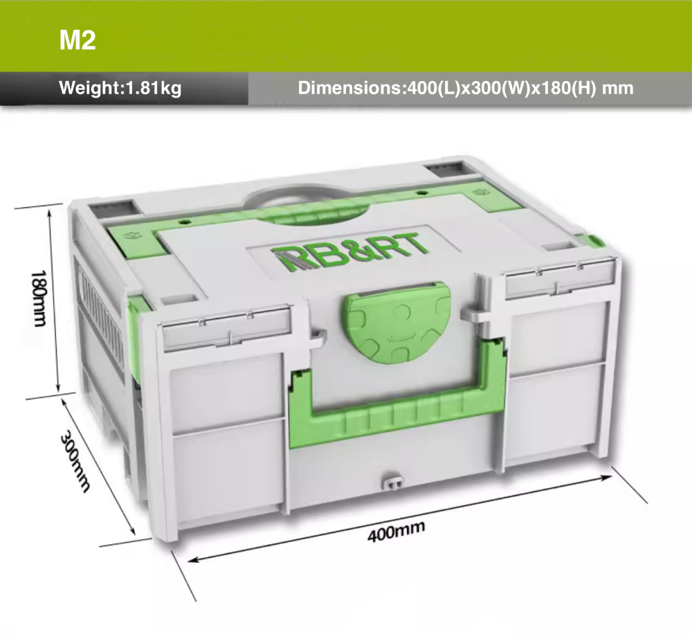 RB&RT Toolbox Packout With Heavy Duty Trolley 3PC