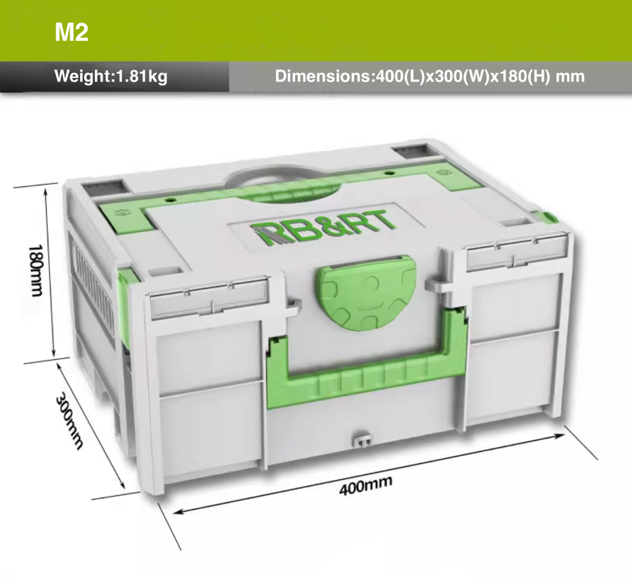 RB&RT Toolbox Packout With Heavy Duty Trolley 4PC