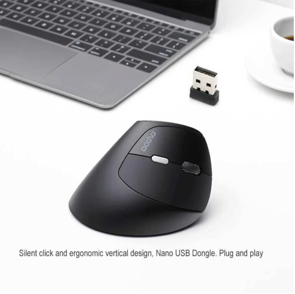 Rapoo MV20 Ergonomic Wireless Silent Vertical Mouse