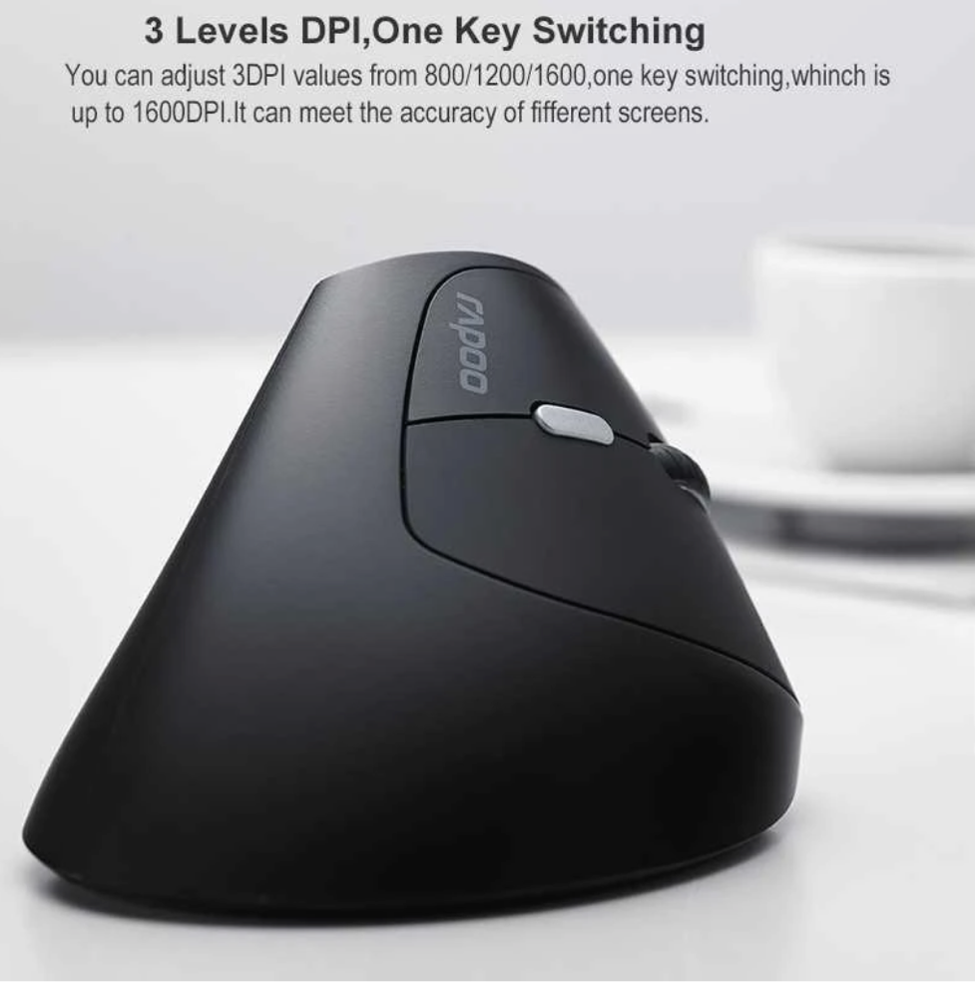 Rapoo MV20 Ergonomic Wireless Silent Vertical Mouse