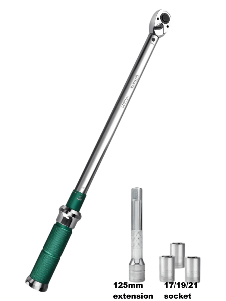 SATA 1/2" Drive Preset (fixed) Torque Wrench 72 Tooth