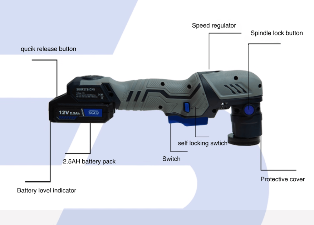 SGCB 3" Cordless Mini Polisher