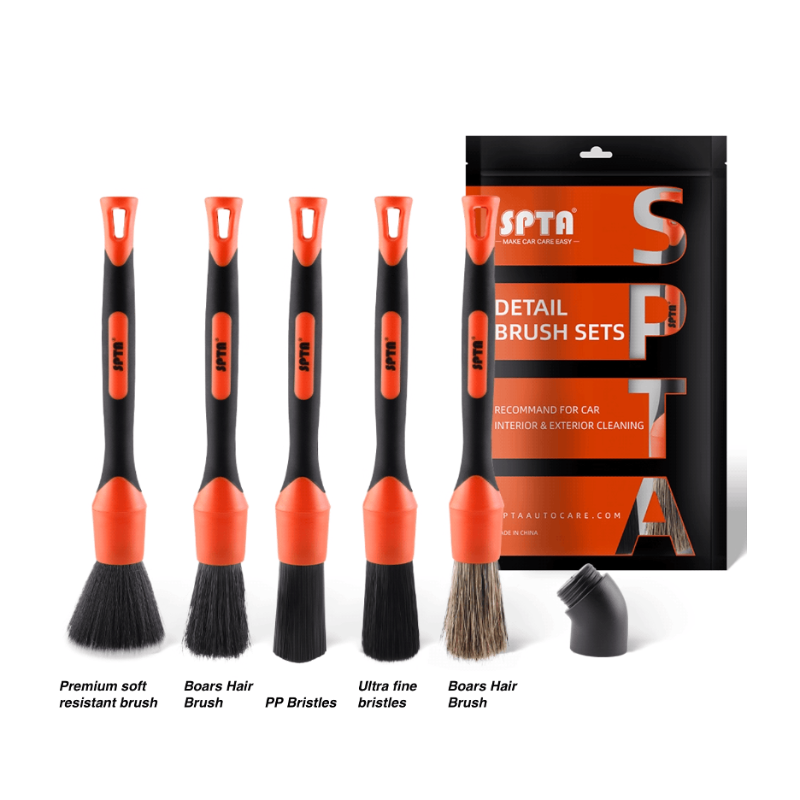 SPTA Car Detailing Brush Set 5PC