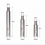 SPTA Metal Rotary Extension Shaft Set M14 Thread