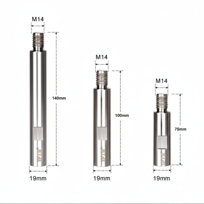 SPTA Metal Rotary Extension Shaft Set M14 Thread