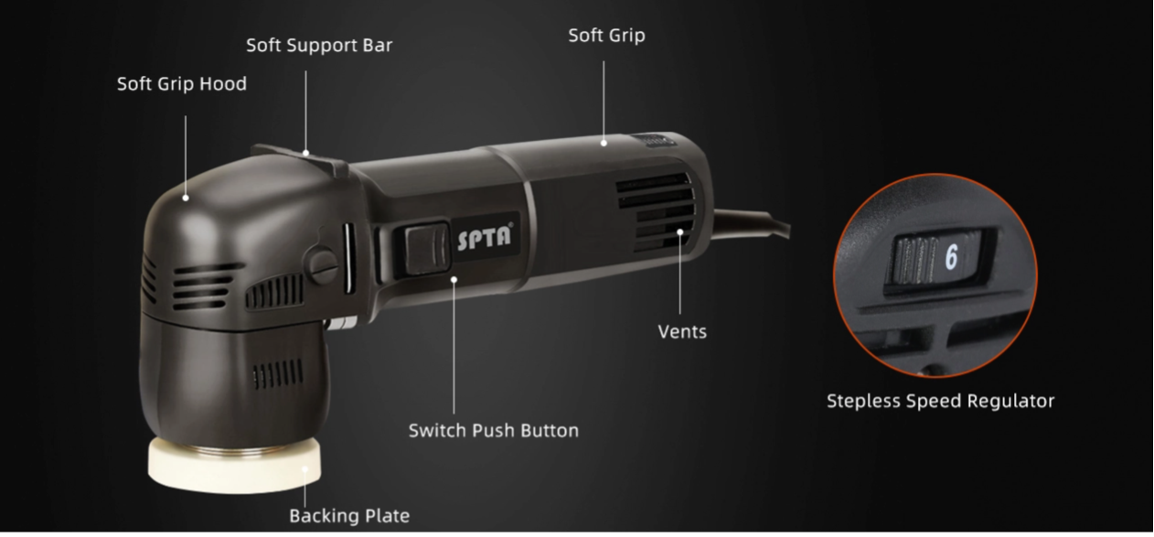 SPTA 3" Mini Polisher Dual Action Polisher