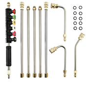 Stainless Steel Pressure Washer Extension Wand Kit 9pc