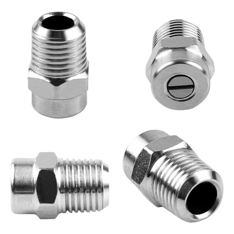 Stainless Steel Pressure Washer Fan Spray Nozzle 2pc