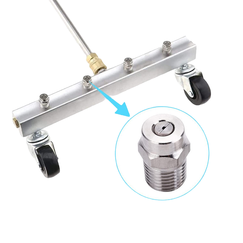 Stainless Steel Pressure Washer Fan Spray Nozzle 2pc
