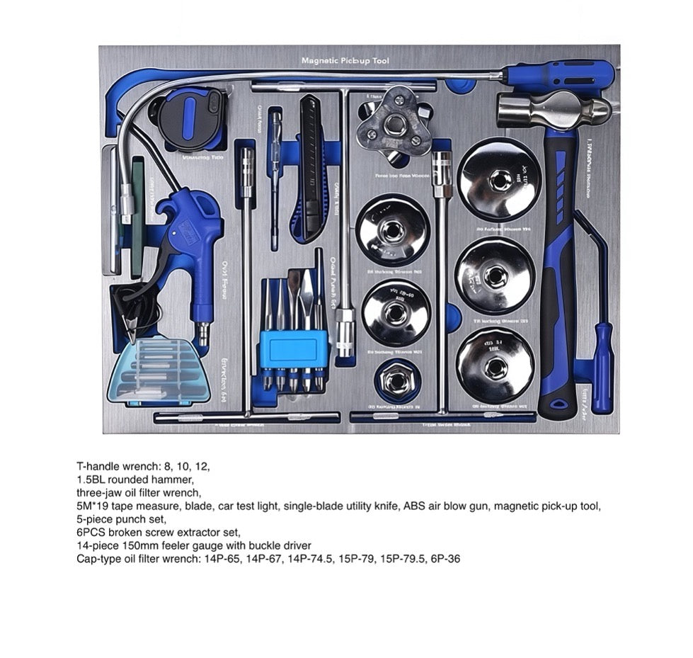 Ultimate Master Tool Set 424 Piece Metric and SAE EVA Foam Tool Set With 7 Drawers Tool Trolley