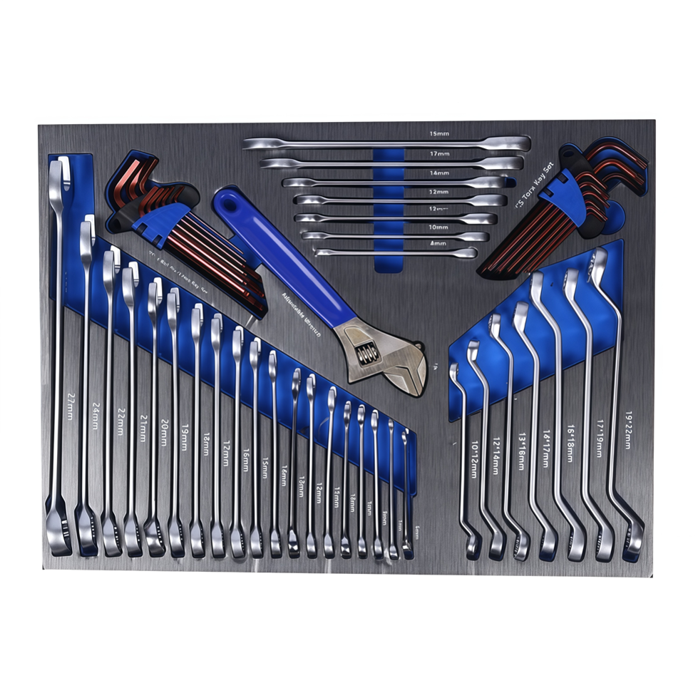 Ultimate Master Tool Set 424 Piece Metric and SAE EVA Foam Tool Set With 7 Drawers Tool Trolley