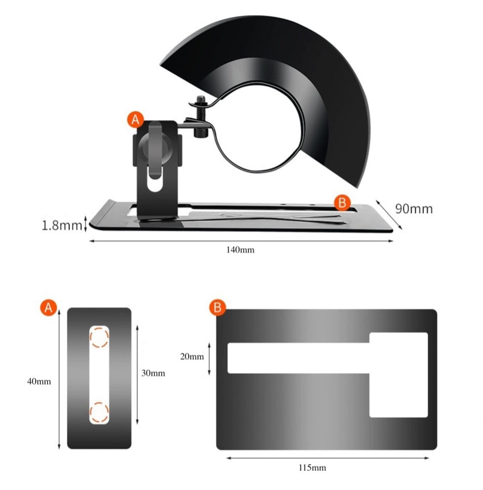 Angle Grinder Conversion Bracket - TrendLine & Co.