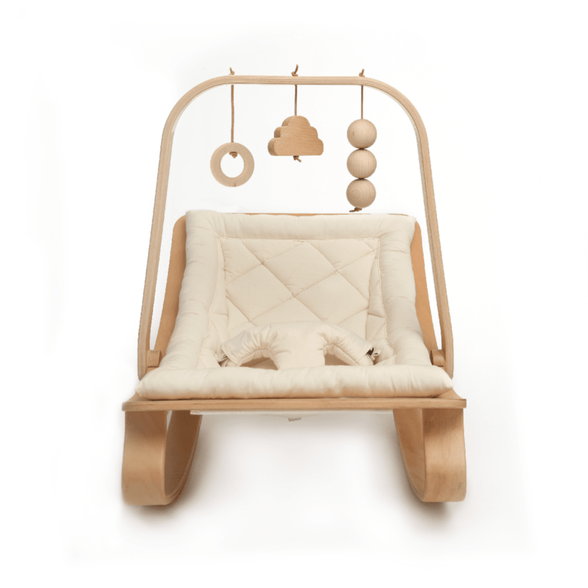 Baby Bouncer With A Toy Bar Natural - TrendLine & Co.