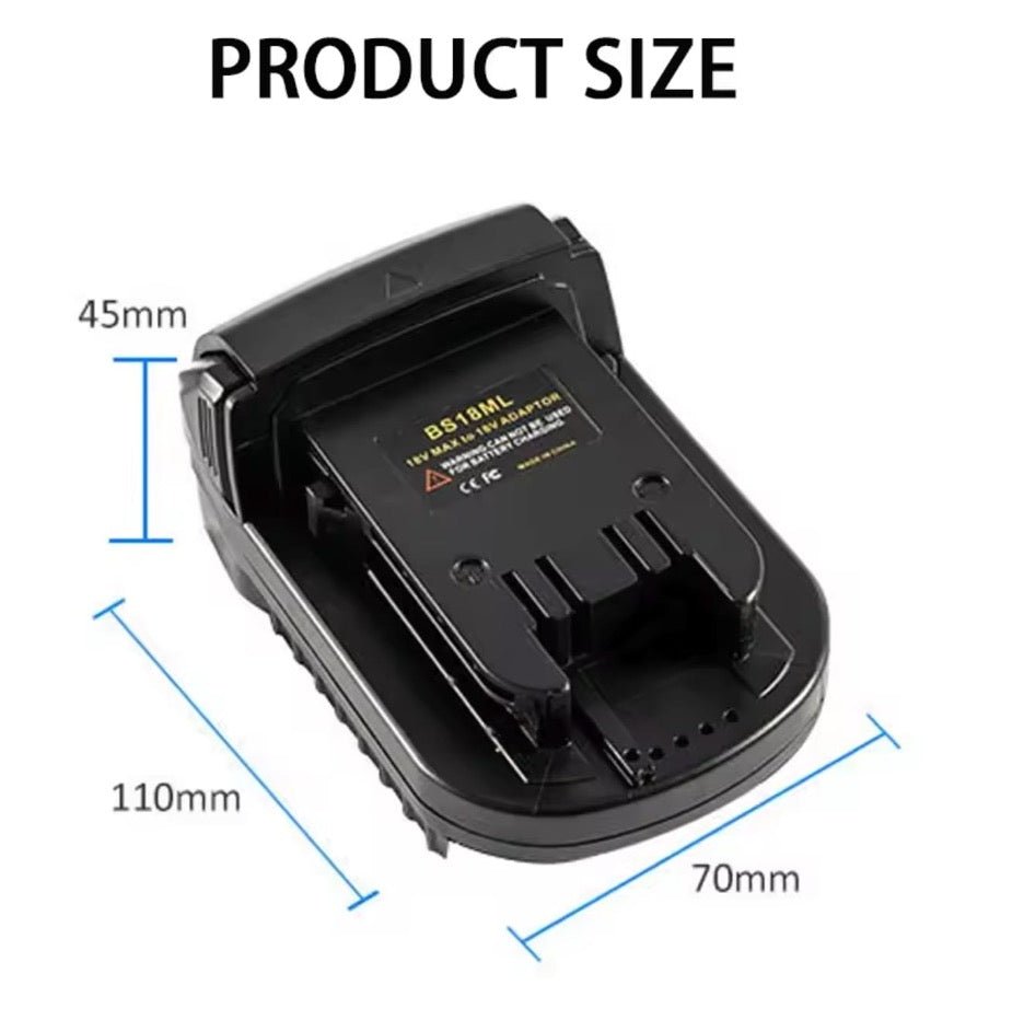 Battery Adapter for BOSCH 18V Battery to Milwaukee M18 Battery - TrendLine & Co.
