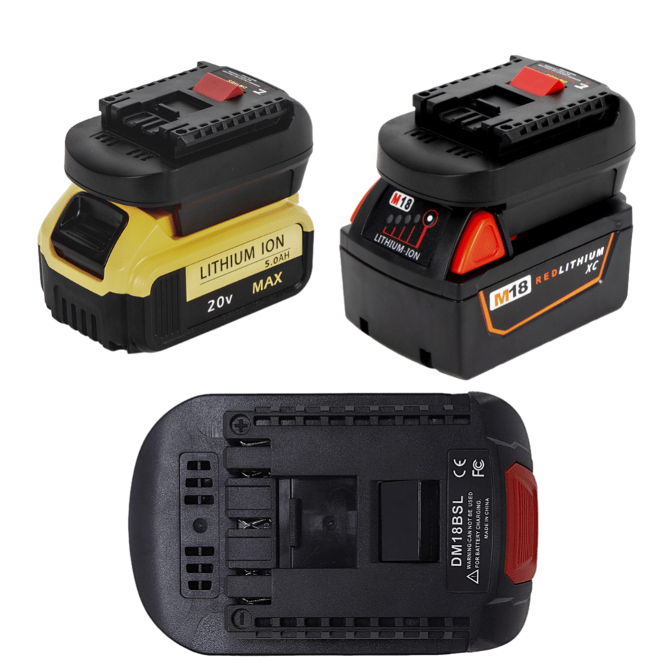 Battery Adapter for BOSCH 18V Power Tools - Converter for Dewalt 18V/20V or Milwaukee M18 Batteries - TrendLine & Co.