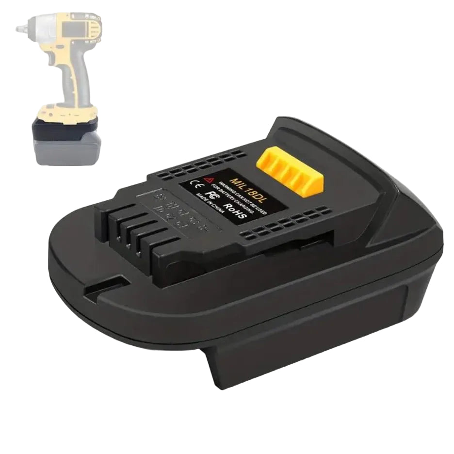 Battery Adapter for Milwaukee 18V Battery to Dewalt 18/20V Battery - TrendLine & Co.