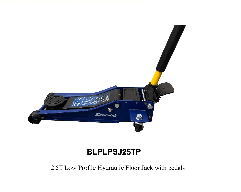 Blue Point 2.5T Low Profile Hydraulic Floor Jack With Pedals - TrendLine & Co.