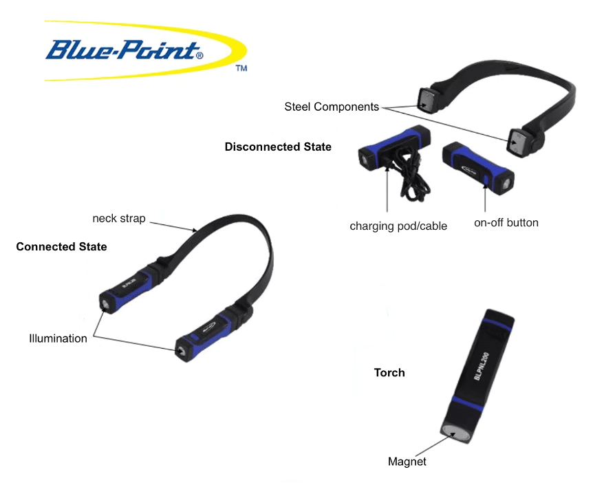 Blue Point Neck Light - TrendLine & Co.