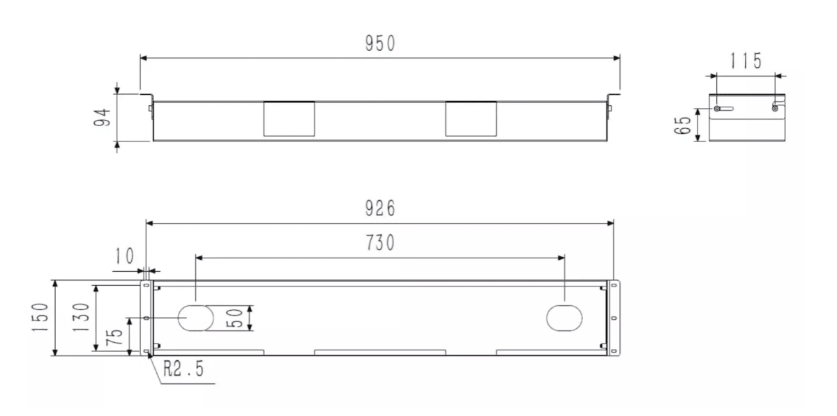 Cable Management Tray 950mm - TrendLine & Co.