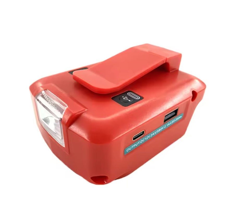 Compatible Milwaukee 18V USB Power Charger LED Work Lights Adapter Flash light - TrendLine & Co.