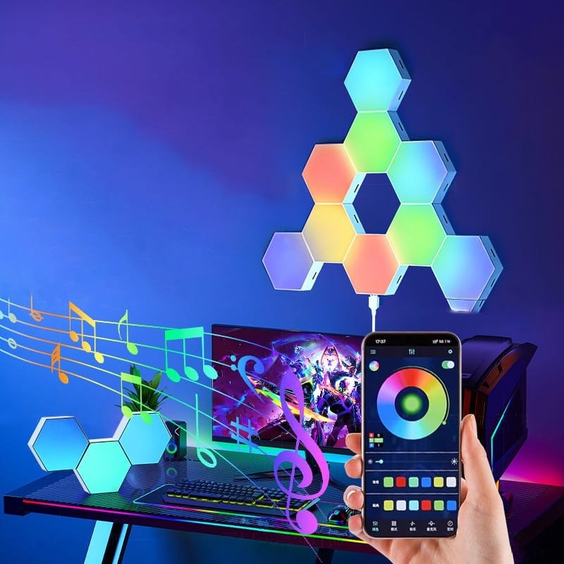 Decorative LED Light RGB Wall Lights 12 Pieces - TrendLine & Co.