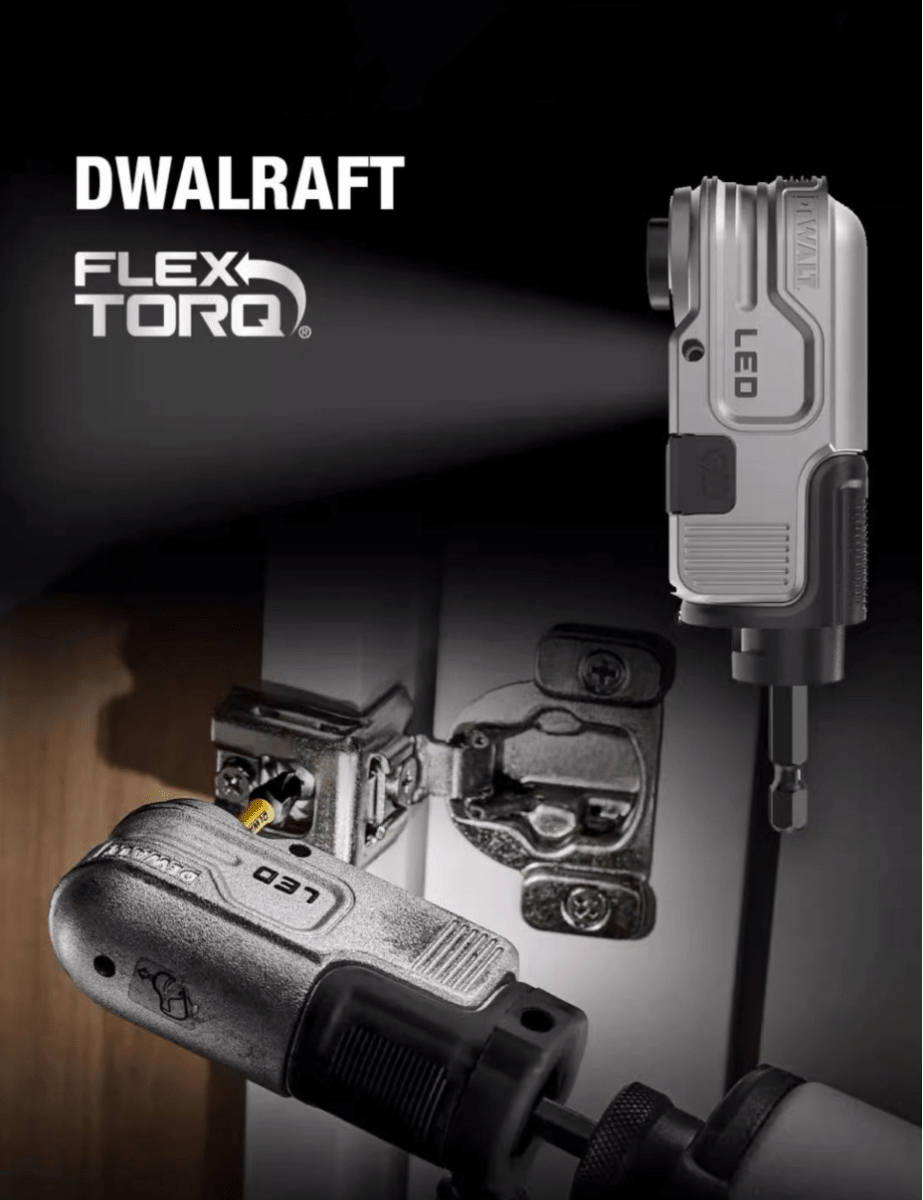 DEWALT FLEXTORQ Lighted Modular Right Angle Attachment DWALRAFT - TrendLine & Co.
