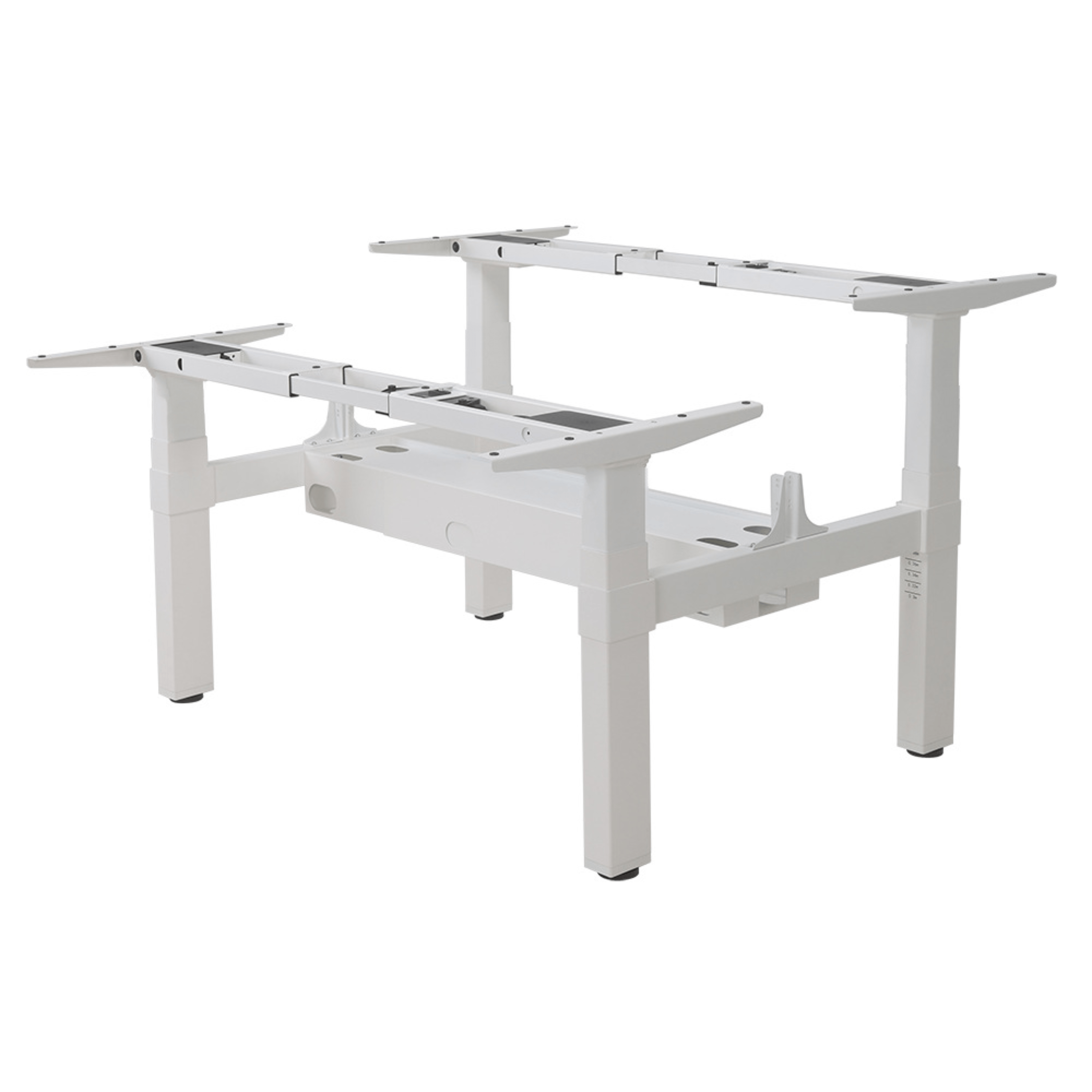 Adjustable Workstation- Dual Desk with Smart Control & Divider Screen 1200x 600 x18mm