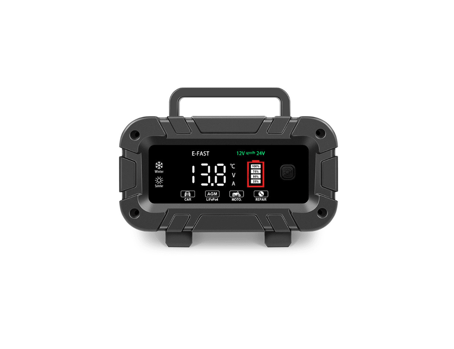 E-FAST Smart Car Battery Charger 24V 5A 12V 10A 7 Stage Pulse Repair Automatic - TrendLine & Co.