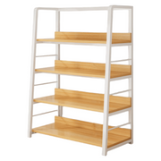 Floor-Standing Ladder-Style Storage Shelf Display Rack 100CM Wide