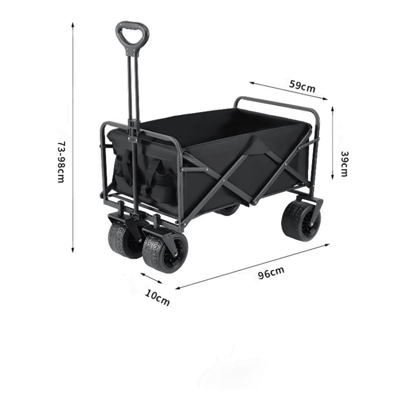 Foldable Outdoor Utility Shopping Trolley Trailer Wagon Beach Trolley - TrendLine & Co.