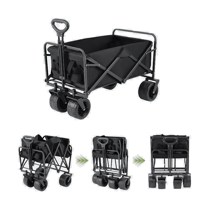 Foldable Outdoor Utility Shopping Trolley Trailer Wagon Beach Trolley - TrendLine & Co.